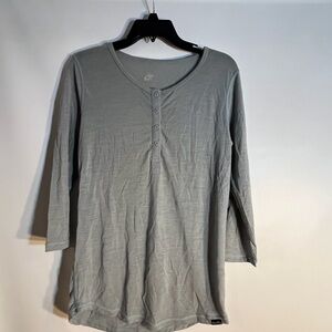 Woolly Gray Long Sleeve Top Med